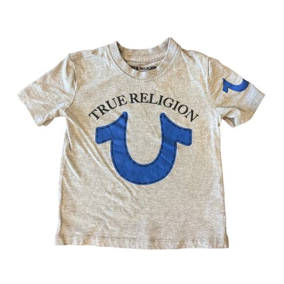 TRUE RELIGION Logo Tee T-Shirt Top Shirt Youth size 2T - Picture 1 of 5